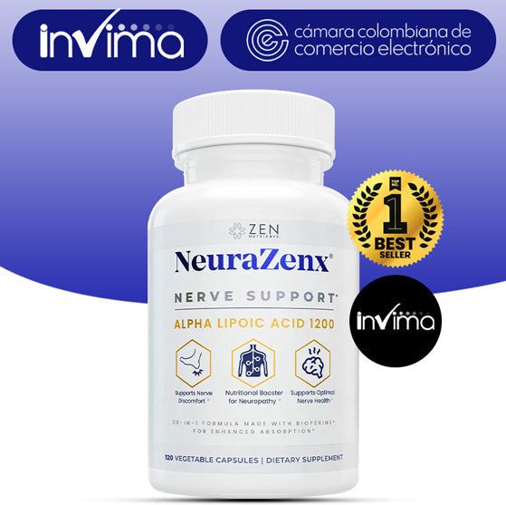 NeuraZenx® — Soporte Avanzado para Nervios | Ácido Alfa Lipoico 1200mg